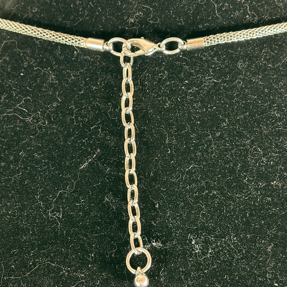 Elegant Silver-Tone Boho, tribal Necklace with Intricate Detailing - Picture 5 of 5